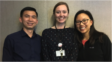 Left to right: Poly Bunpa, MD, Tracy Sherertz, MD, and Melody Xu, MD